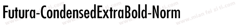 Futura-CondensedExtraBold-Normal Me字体转换